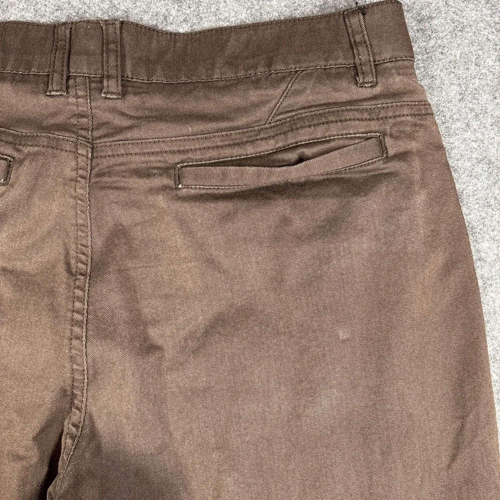 Hurley Chino Pants Mens 30x30 Brown Dri-FIT Straight Leg Zipper‎ Pocket